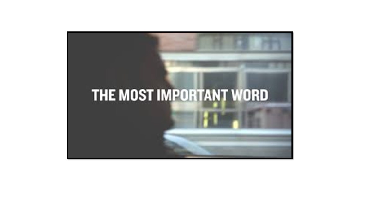 The Most Important Word in Sales&nbsp;is….